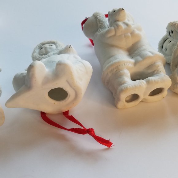 Rare Vintage Arctic Kids of Alaska Porcelain Bisque Collectable Ornaments - Picture 11 of 17